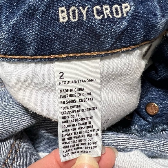 AMERICAN EAGLE Boy Crop Button Up Jeans, Size 2 -#307 - Picture 12 of 13
